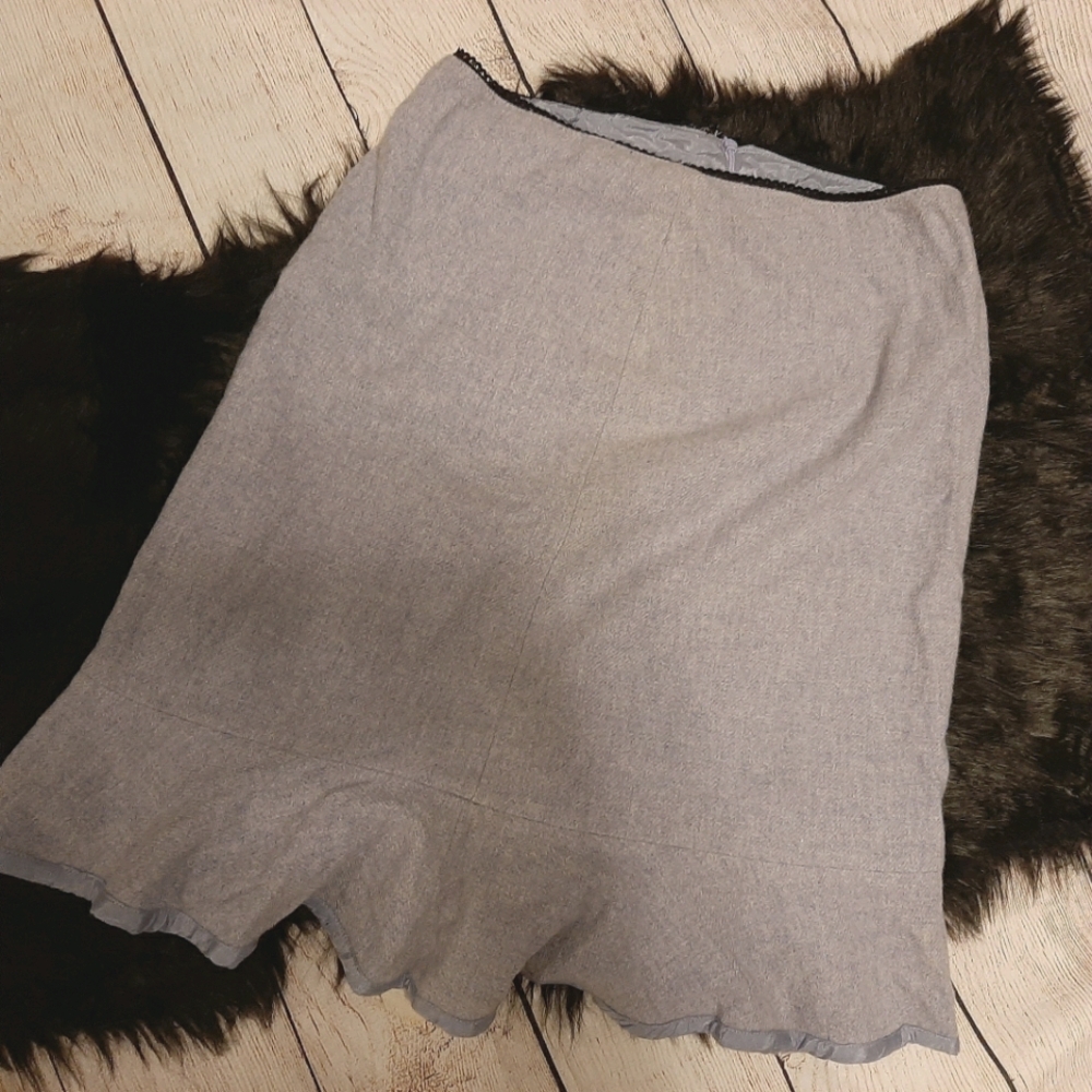 Anthropologie Light Purple Wool Mix Pencil Skirt